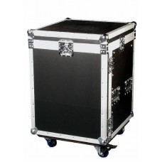 Flightcase 19inch rack 10HE High with Toploading.