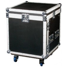 Flightcase 19inch rack 8HE High with Toploading.