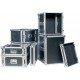 Flightcase 19inch rack 8 HE Back and Front Cover
