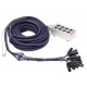8 Way XLR Stagesnake 15m black or chrome