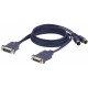 MultiMedia cable  SUB D 15 computer cable to MIDI