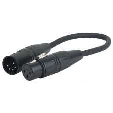 5 pin XLR male to 3 pin XLR female 25 cm