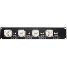 19inch Panel 2HE+ 4 pcs Socapex and cabling left