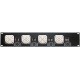 19inch Panel 2HE+ 4 pcs Socapex and cabling left