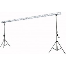 Two stands with metal decotruss