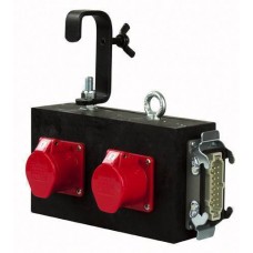 Break-out box 4x4 Pole CEE Yellow to Harting