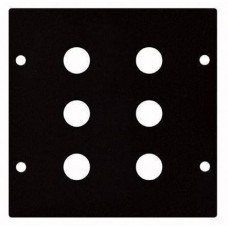 6 JACK panel, 2 segments