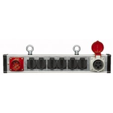 Breakout Bar 4 16A/5P in/out - 6 schuko