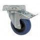Blue Wheel with brake 100mm