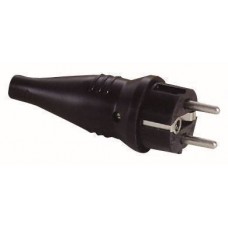 Rubber Schucko Connector Male 230V