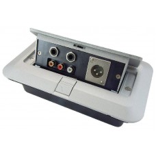 Pop-up Multimedia Panel-2x Jack,3x RCA, 1x XLR M