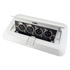 Pop-up Multimedia Panel-2x XLR male, 2x XLR Fem