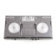 Decksaver, dustcover for Numark NS6 smoked transp.