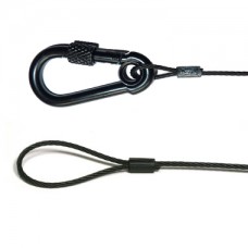 Accessory bond 2mmx500mm swivel spring hook black