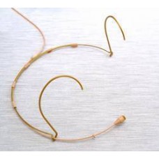Adj. Miniature Mic, Headband Lo-Sens & DC, Beige