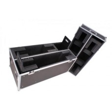 Solid flight case for 2 plasma/LCD screens 32-42