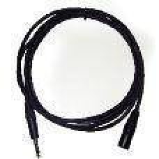 Shielded audio cable 6,35mm Jack Mono,XLR Male 3m