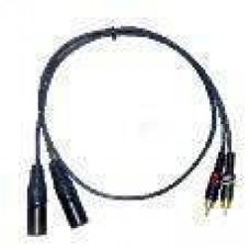 Shielded audio cable 2RCA Male / 2 XLR Male