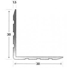 30-30 profiel, 1,5mm dik, per meter