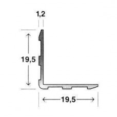 20-20 profiel, 1,5mm dik, per meter