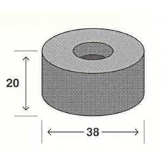 Rubberen voet 38*20mm, stalen ring