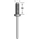 Blindklinknagel gegroefd, 5*14mm, per 4000