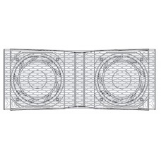 Bass cabinet. 1500w aes, 2*18 inch, 4 ohms, 135dB