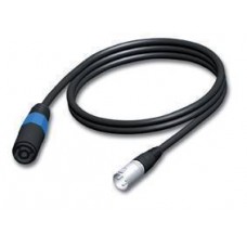 Speakon man - naar - XLR vrouw - 1,5m