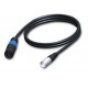 Speakon man - naar - XLR vrouw - 1,5m