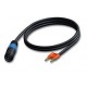 Speakon man - naar - XLR man - 1,5m