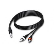 Jack 6.3mm man mono-naar-2x RCA-Cinch man 1,5m