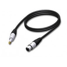 Jack 6.3 mm mal. - naar - XLR fem. - 5 meter