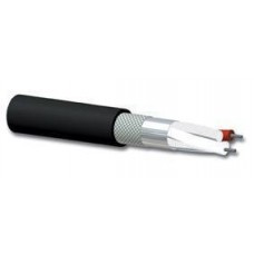 Microfoon kabel 2 X 0,35 zwart 6 mm fixed