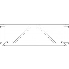 1 meter long aluminium side panel, prijs per stuk