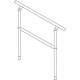 Universal guard rail assembly for 3 step stairs, p