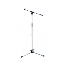 MS-21 silver : Mic stand turnarm + metal base