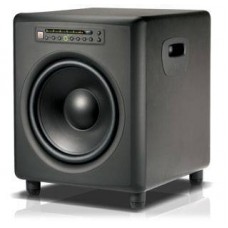 Powered subwoofer met DSP room mode correction