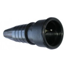 Keraf rubber koppelstekker 2+A