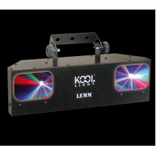 Effet double multifaisceaux 2x9W leds 4 cnx DMX