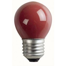 STAND 15W 240V G45  RED FROSTED SHOWTEC E27