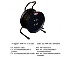Haspel A300 met 100m coaxiable videokabel, BNC