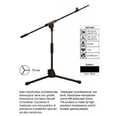 Prof. microfoonstatief met telescopische boom