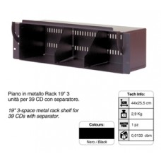 19inch cd kast voor 39 cd's, 3 HE