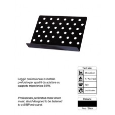 Lessenaarblad voor bevestiging op een micstatief