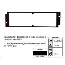 19inch plexiglas inspectie paneel  3 HE