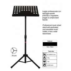 Muziek lessenaar met brede driepoot