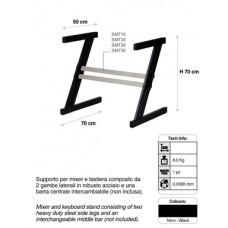 heavy duty keyboard statief met variabele breedte