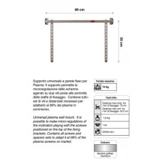 Universele wandsteun voor LCD/plasmascherm max.50i