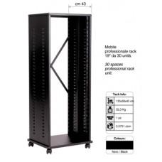 Verrijdbaar 19inch rack, diepte 43cm, 30HE