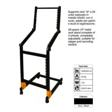 19inch rack standaard, 26 HEop wielen